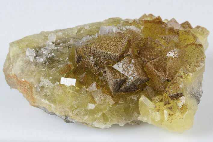 Gemmy, Yellow, Cubic Fluorite Cluster - Moscona Mine, Spain #188267